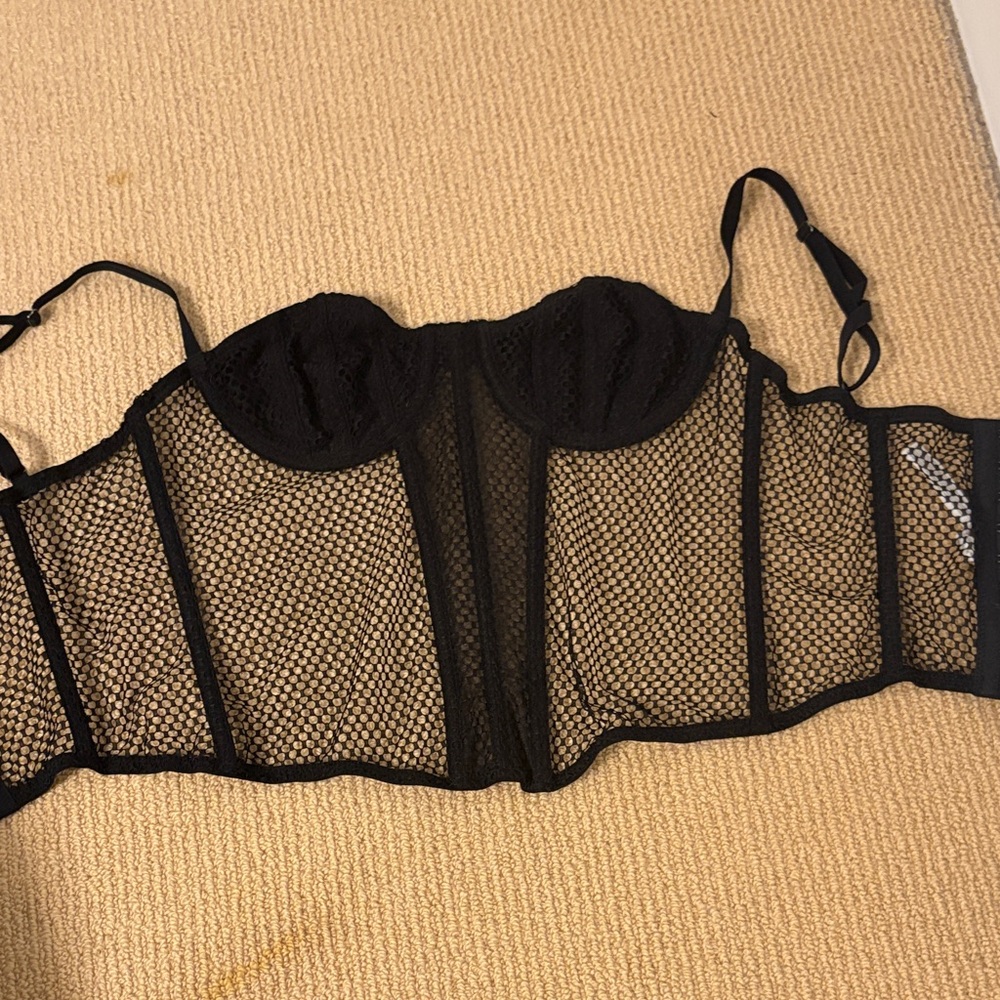 Urban outfitters Black Mesh Women's top